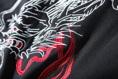 Sudadera Roja con Bordado de Dragón - Image 7