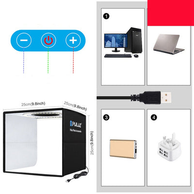 Kit de Estudio Portátil con Aro de Luz LED Profesional - Image 2