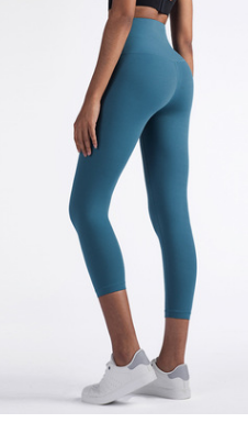 Leggings Yoga Cintura Alta Sin Costuras Nude Realza Glúteos Capri