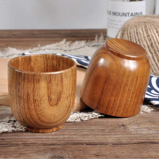 Taza de Madera Natural Artesanal - Vaso Rustico de Pícea para Bebidas - Image 2