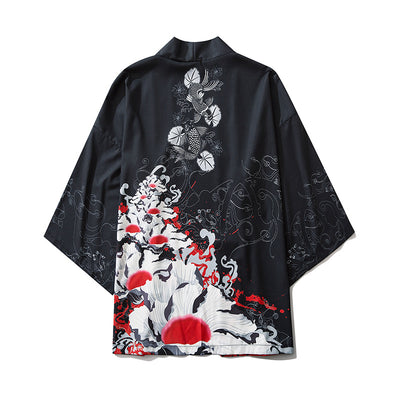 Kimono Japonés Estampado Unisex - Bata Cardigan Cómoda para Casa y Descanso - Image 7