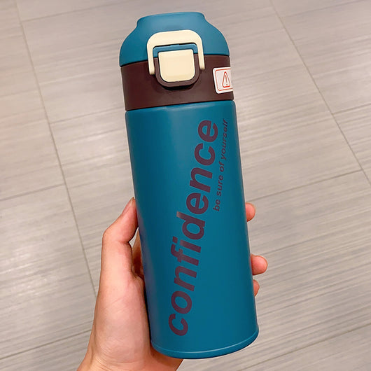 Termo de Acero Inoxidable Grande con Compartimento para Té