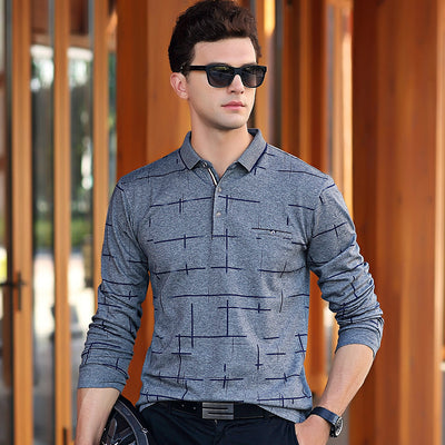 Camisa Manga Larga Slim Fit Algodón Mercerizado - Estilo Coreano Casual - Image 3