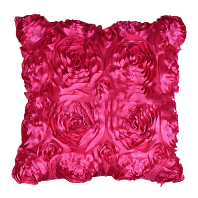 Funda de Cojín Satén con Bordado de Rosas - Image 26