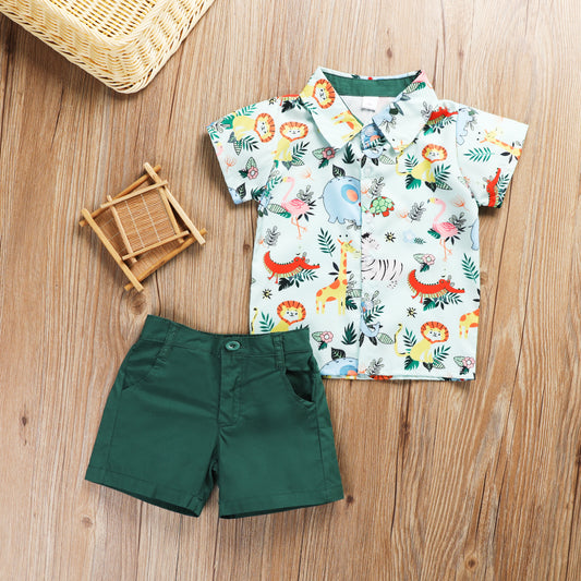 Conjunto Estampado Animal con Short Liso - Image 2