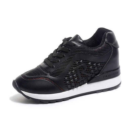 Zapatillas Blancas Casuales Elevadas Estilo Tendencia - Image 7