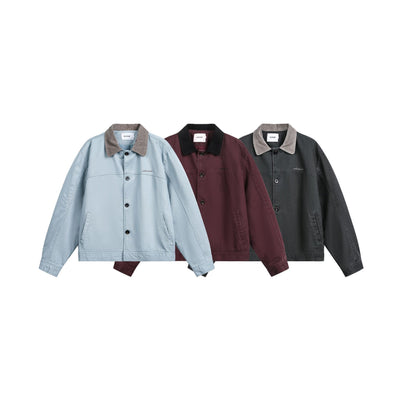 Chaqueta de Trabajo Retro Corta para Hombre - Image 17