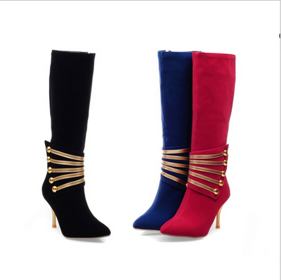 Botas Martin de Tacón Fino Elegantes con Cierre Lateral para Mujer - Image 2