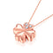 18K Dorado necklace lucky clover Rose Dorado Diamond Pendant Dorado color custom female bone chain shop 18k Blanco
