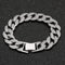 Cuban Men's Bracelet Plateado 8inch