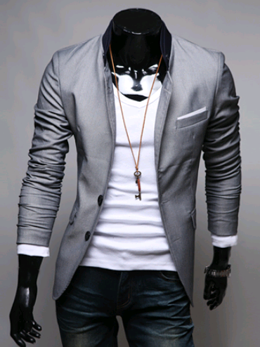 Blazer Occidental Delgado para Hombre - Saco Ajustado Moderno - Image 3