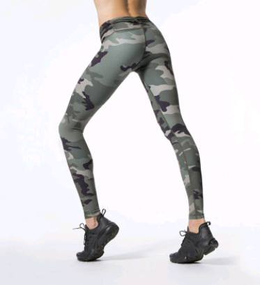 Leggins Deportivos Camuflaje Cintura Alta con Tecnología de Compresión