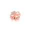 18K Dorado necklace lucky clover Rose Dorado Diamond Pendant Dorado color custom female bone chain shop 18k Dorado