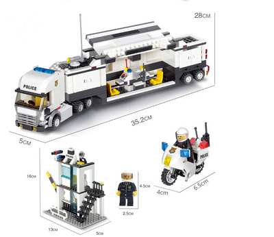 Puzzle de Policía 511 Piezas - Juguete de Construcción de Microbloque - Image 8