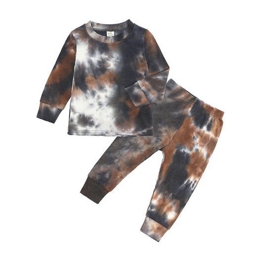 Traje de Baño Tie-Dye con Tira Lateral para Niños y Niñas