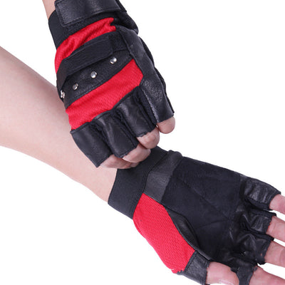 Guantes de cuero para hombre con aislamiento térmico y dedos libres - Image 5