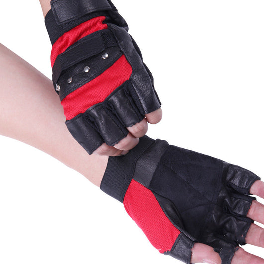 Guantes de cuero para hombre con aislamiento térmico y dedos libres - Image 5