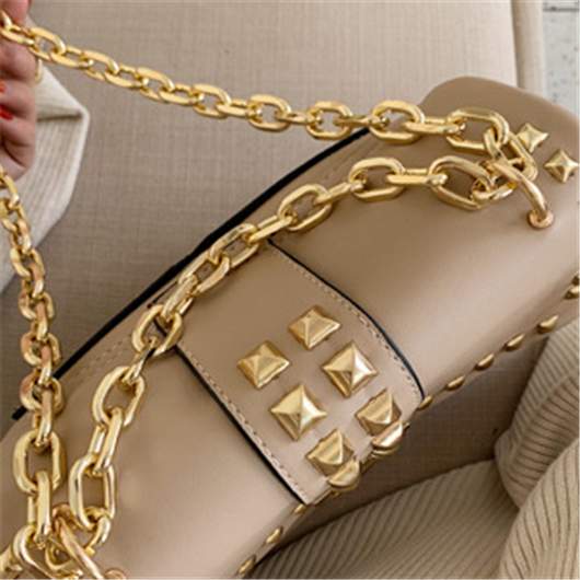Bolso de Hombro con Cadena y Tachuelas - Image 9