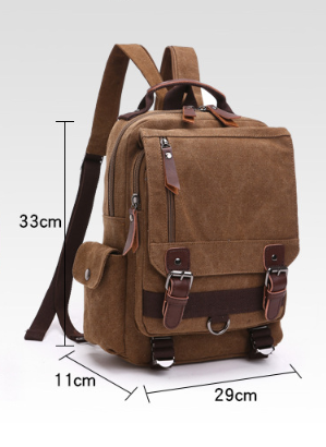 Bolsa de Pecho Cruzada de Lona para Viajes y Aventuras al Aire Libre - Image 9