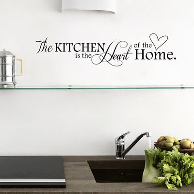 Vinilo Decorativo La Cocina es el Corazón del Hogar - Adhesivo Removible DIY