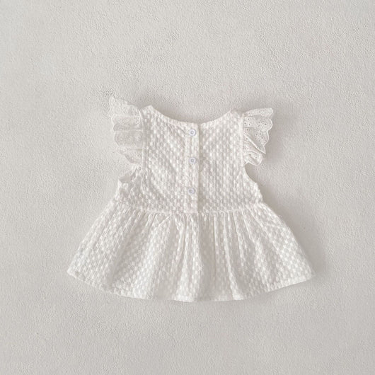 Conjunto de Dos Piezas para Bebé Niña con Blusa de Mangas Volantes y Bloomer - Image 18
