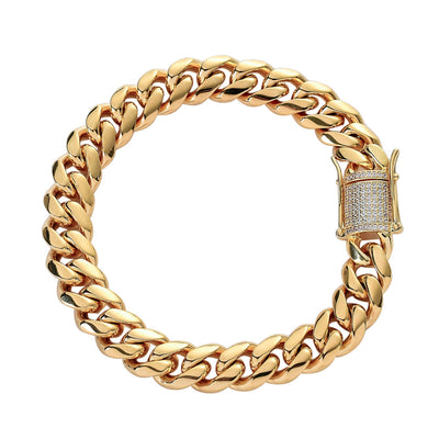 Pulsera Cubana para Hombre con Incrustaciones de Cobre - Image 5