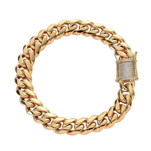 Pulsera Cubana para Hombre con Incrustaciones de Cobre - Image 5