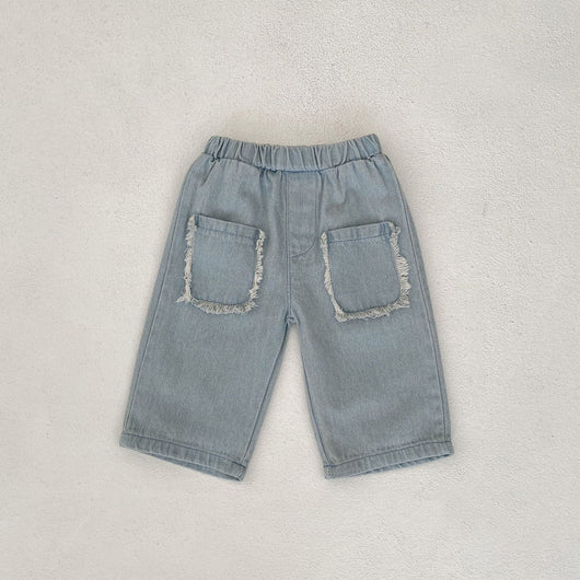 Pantalones Cortos Denim de Algodón con Bolsillos para Niños - Image 10
