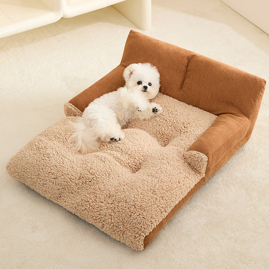 Cama Térmica para Mascotas 4 Estaciones - Nido Acogedor para Perros y Gatos