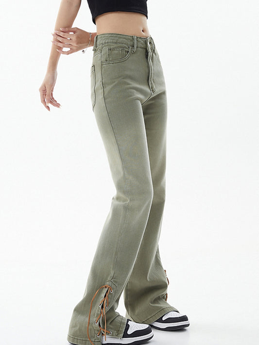 Pantalones Slim Cintura Alta Tendencia Moda Ins - Image 2