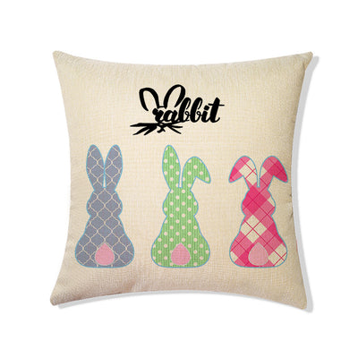Funda de Almohada de Lino para Sofá Cama Easter - Image 3