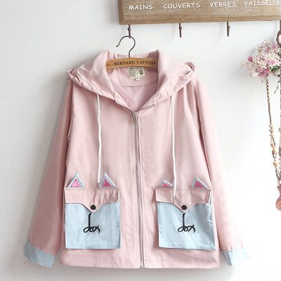 Cardigan Soft Girl Unisex con Capucha de Orejas - Image 25