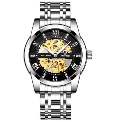 Reloj Mecánico con Pulsera de Acero Calado - Image 6