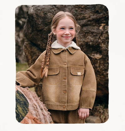 Blusa Infantil Degradado Estilo Occidental Otoño - Image 7
