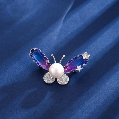 Broche Morado con Flecos Estampado para Mujer - Image 18