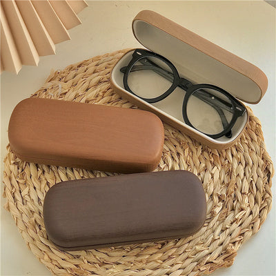 Estuche para Gafas de Diseño Literary con Textura de Madera