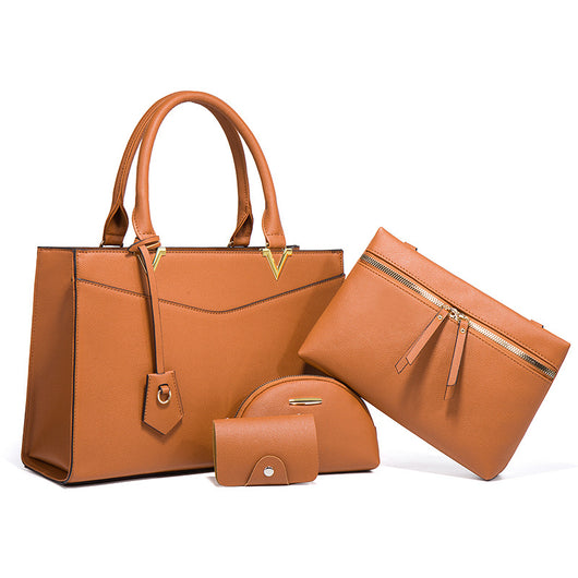 Conjunto de 4 Bolsas de Moda Europea y Americana de Gran Capacidad - Image 4