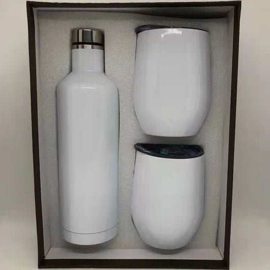 Set de Copas y Botella de Vino Tinto en Acero Inoxidable 304 - Caja Regalo - Image 14