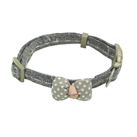 Collar para Gato con Lunares y Moño de Algodón - Image 3