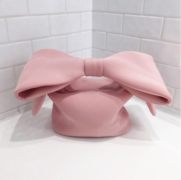 Bolsa de Algodón con Diseño de Moño y Forma Cóncava