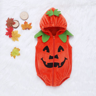 Disfraz Infantil Calabaza Halloween sin Mangas - Image 9