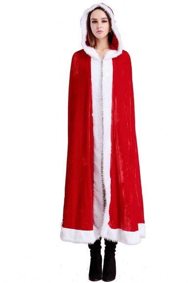 Capa Roja Navideña Sexy para Adultos y Niños - Disfraz Elegante - Image 4