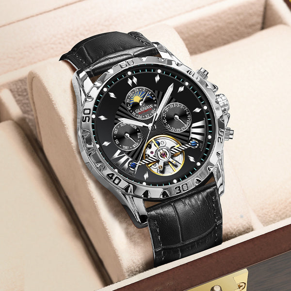 Reloj Automático Mecánico para Hombre con Diseño Calado