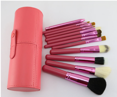 Set de 12 Brochas de Maquillaje Profesional con Estuche de Almacenamiento PU - Image 9