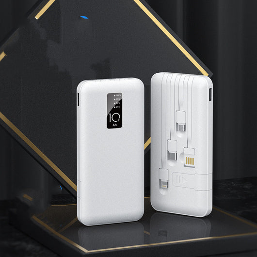 Batería Portátil de 20000 mAh con Cable Integrado