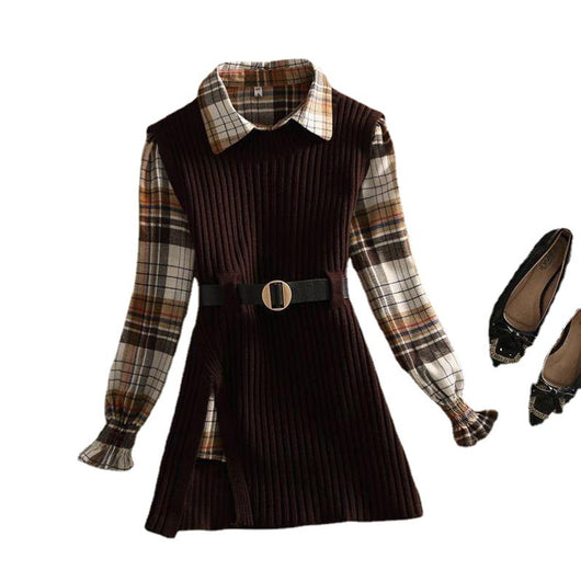 Conjunto Dos Piezas: Suéter con Cuello Polo para Mujer - Image 5