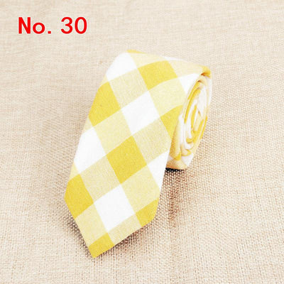 Corbata de Algodón a Cuadros para Hombre - Image 28
