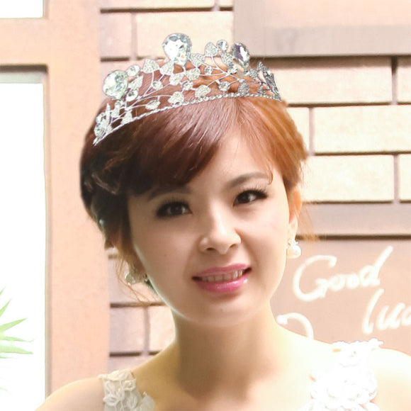 Accesorios para Vestido de Novia con Corona de Hojas Doradas