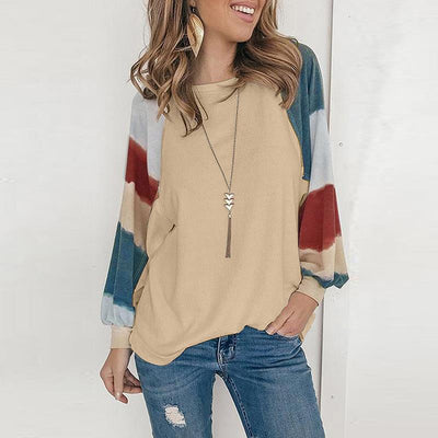 Blusa Manga Globo Cuello Redondo con Estampado Acuarela - Image 20