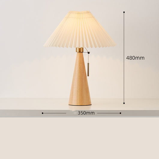 Lámpara de Mesa Minimalista en Madera Maciza - Diseño Moderno Chino - Image 10